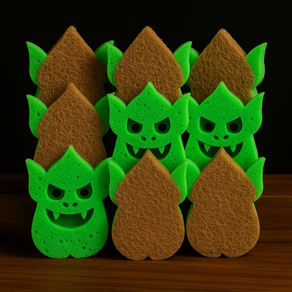 Grime Goblin™ Dual-Sided Eco Sponge Bundle of 10