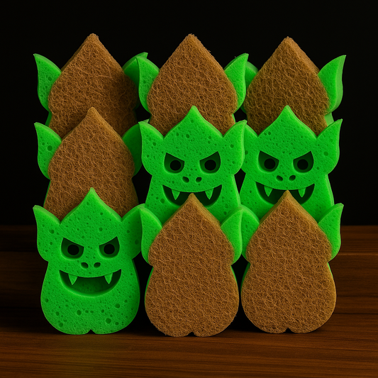 Grime Goblin™ Dual-Sided Eco Sponge Bundle of 10